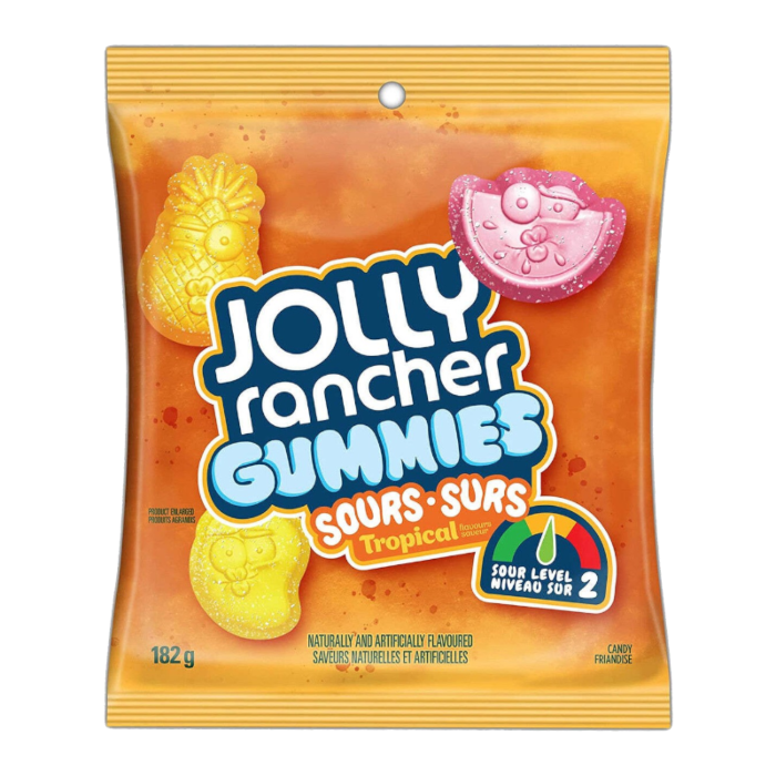 Jolly Rancher Gummies Sours Tropical 182g -